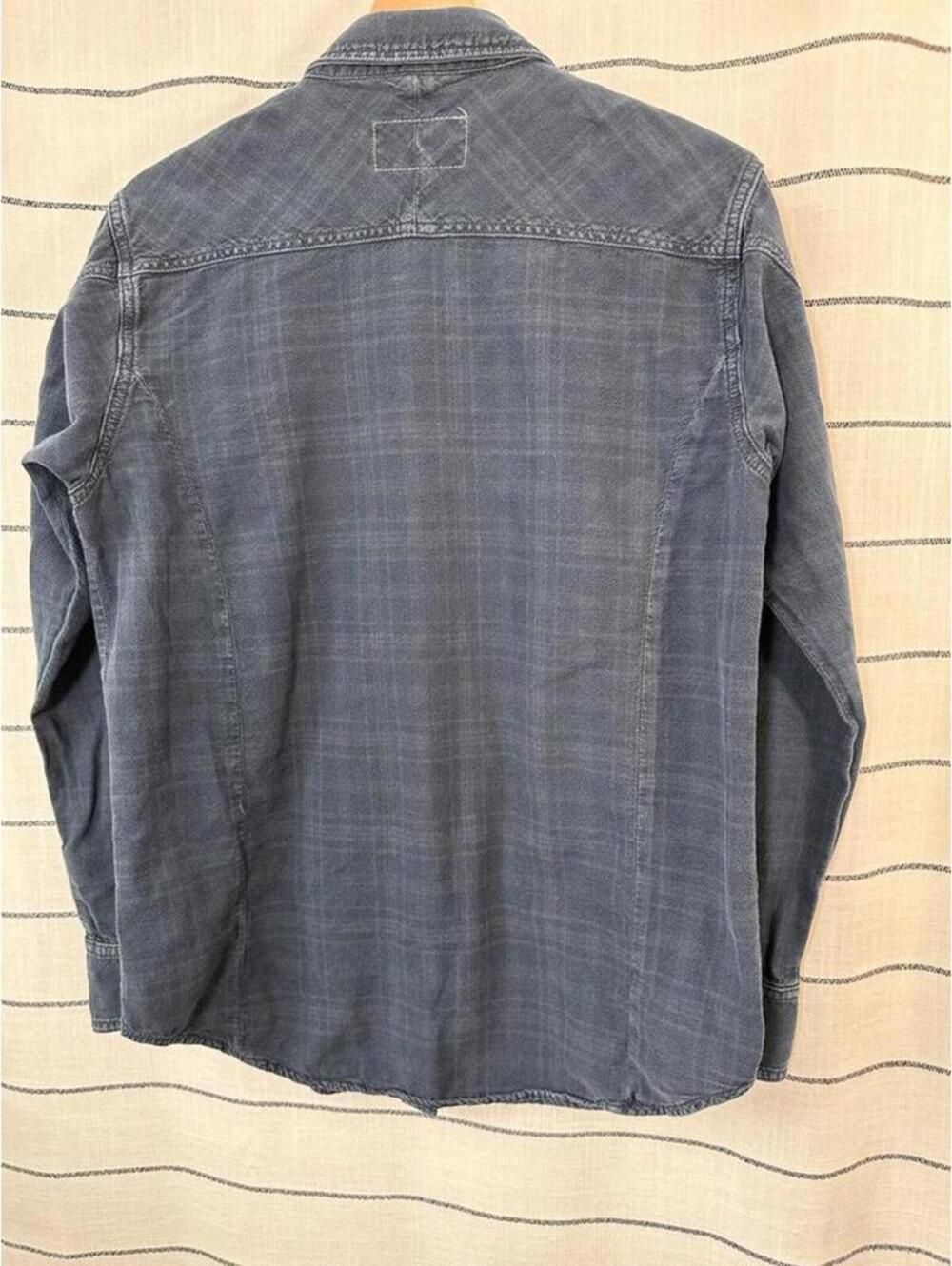 Rag & Bone Jean Blue Button-Down Shirt Size S Country-Coded Minimalist - Picture 9 of 12
